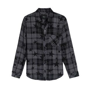 Rails Hunter Shirt Ash Twilight Stars sz M